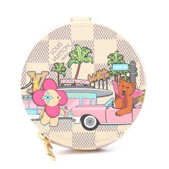 Louis Vuitton Damier Azur White Damier Azur Coin Purse/Coin Case (Pre-Owned)