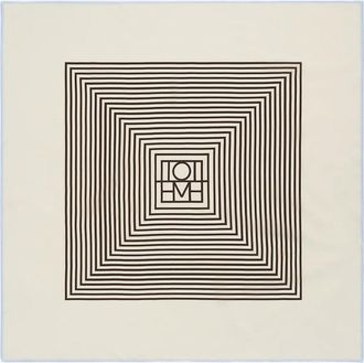 Toteme Foulard Centered Monogram in seta - TOTEME - gender_Woman