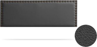 Moonia Cabecero Tapizado Modena Polipiel 145x55x8 Cm - Negro Moonia