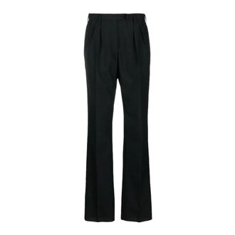 Gabriele Pasini Wide Trousers, female, Black, Size: L Pleated Wide-Leg Trousers