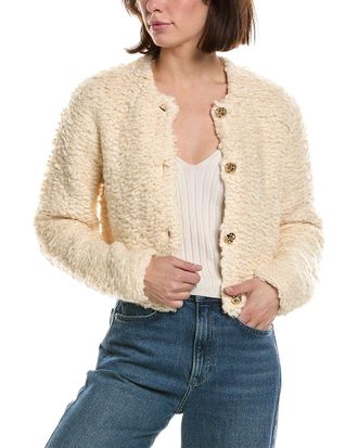 Frame Denim FRAME The Shag Wool-Blend Cardigan