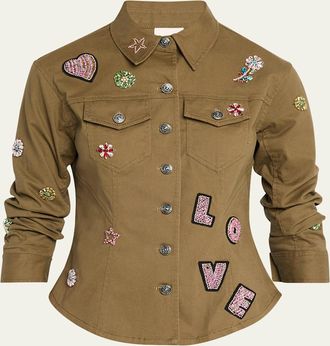 Cinq &agrave; Sept Canyon Ditsy Love Scrunched Jacket