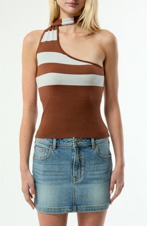 PacSun Vanessa Scarf Knit Top in Brown at Nordstrom, Size Xx-Small