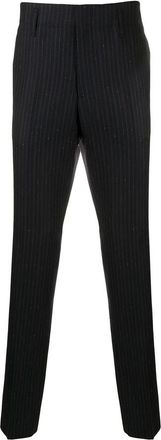 Ferragamo Pinstriped Straight-Leg Trousers
