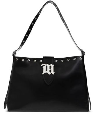 Misbhv Shopper met logoplakkaat en ringlets - Zwart