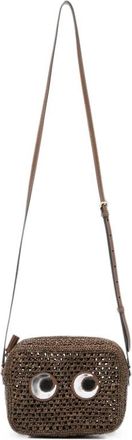 Anya Hindmarch Tassen, Dames, Bruin, ONE Size, Leer, Eyes Cross-body Pouch