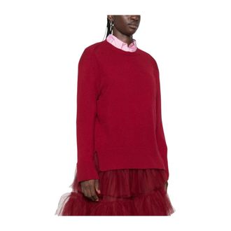 Be You Jersey de cuello redondo de cachemira - Knitwear - Mujer - Rojo - XL