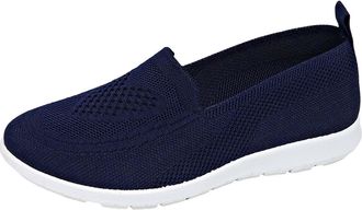 Generic UK Clearance Women Slip On Trainers, Ladies Breathable Mesh Walking Running Shoes Non Slip Low Top Trainers Comfortable Athletic Sneakers All Day Walk
