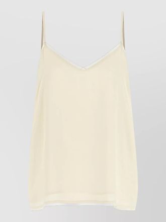 Fabiana Filippi filo diamante sheer lightweight spaghetti strap top