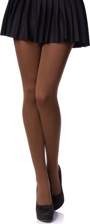 Romartex Opaque 100 Denier Tights, 23 Colours, Sizes S-XL, XL, dark brown