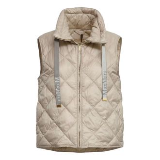 Max Mara Dames, Jassen, Beige, Maat: XS Leer