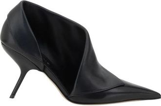 Ferragamo Schoenen, Dames, Zwart, 38 1/2 EU, Elegante leren hoge hakken pumps