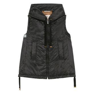Max Mara Vests, female, Black, Size: 2XS Black Greengo Stylish Fashionable Clothing
