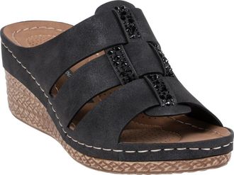 Good Choice Shoes Monte Wedge Sandal in Black at Nordstrom Rack, Size 8.5