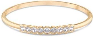 Jardin Crystal Inlay Bangle Bracelet in Clear Gold at Nordstrom Rack