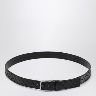 Bottega Veneta Black Inrecciato belt