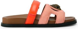 Kurt Geiger Eagle Cutout Slide Sandal in Orange/Pink at Nordstrom, Size 8.5Us