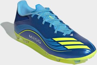 adidas Fussballschuh ADIDAS PERFORMANCE F50 MESSI LEAGUE FG/MG, Damen, Gr. 42,5, royal blau, solar gelb, semi blau burst, Synthetik, Schuhe Fussballschuh, ge