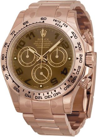 Rolex Cosmograph Daytona Chocolate Dial 18K Everose Gold Oyster Bracelet Automatic Mens Watch 116505CHAO