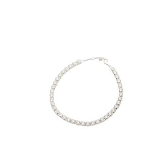 Pandora Accessoires, Dames, Wit, ONE Size, Sprankelende Dikke Tennisarmband