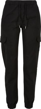 Urban Classics Dames/Dames Cargo Pocket Hoge Taille Joggingbroek (Zwart)