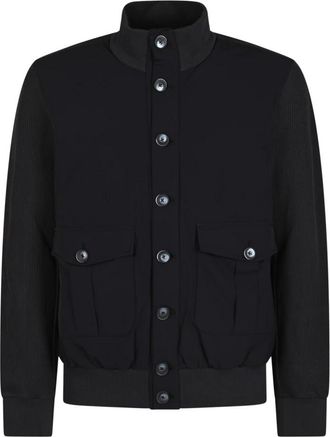 Herno Resort Jacket - Heren - Bomber jackets - Zwart - XL - Katoen - Jassen