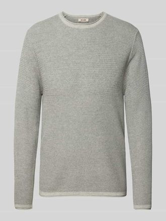 Only & Sons Regular Fit Strickpullover aus reiner Baumwolle Modell ERIC in Hellgrau Melange, Größe XXL
