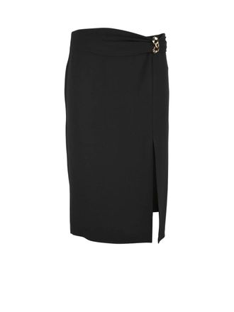 Simona Corsellini Black Polyester Elastane Womens Pencil Skirt