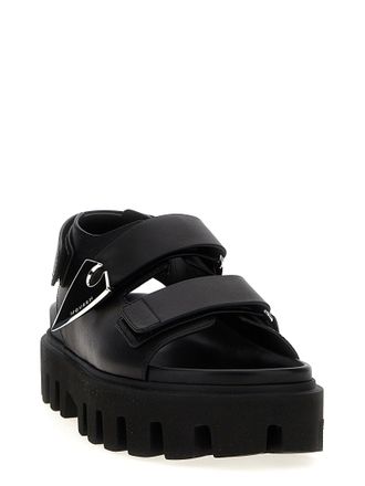 Alexander McQueen Parachute Sandal - Black
