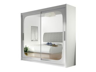 Mirjan24 Mobilier1 - Armario Closico 108, Blanco, 215x180x58cm, Puertas De Armario: Correderas, N&uacute;mero De Estantes: 0