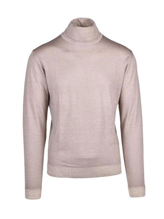 Wool & Co Wool & Co Merino Wool High Neck Under-Jacket - Grey