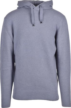 FILIPPO DE LAURENTIIS Stone Merino Wool-Blend Knit Sweatshirt