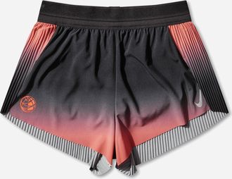 Nike Women s AeroSwift Dri-FIT ADV Mid-Rise 3in Brief-Lined Running Shorts Black / Bright Crimson