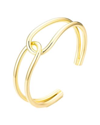 Adornia Adornia 14K Plated Overlapping Cuff Bracelet
