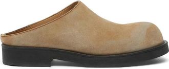 Maison Margiela Schoenen, Heren, Beige, 43 EU, Leer, Biker Washed Suede Mules