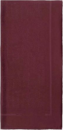 Elisabetta Franchi Scarves, female, Red, Size: ONE SIZE Cotton Scarf with Viscose Modal Blend