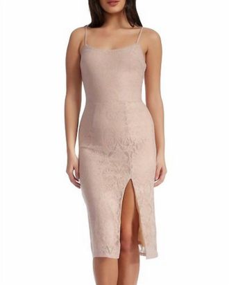 Dress The Population Zahra Sheath Dress In Pink, Nude