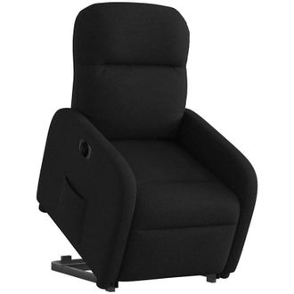 vidaXL Sill&oacute;n El&eacute;ctrico Reclinable Elevable De Tela Negro Vidaxl