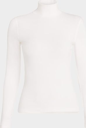 Frame Denim Ribbed Turtleneck Top