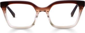 Eyebobs Overlook 50mm Cat Eye Reading Glasses in Walnut /Almond Crystal at Nordstrom, Size +2.50
