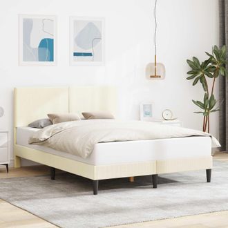 vidaXL Vidaxl Struttura Del Letto Crema 160 X 200 Cm Tessuto In Cords