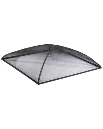 Sunnydaze Spark Screen 30in Square Heavy-Duty Steel Mesh Fire Pit Cover Accessory