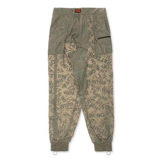 Off-white Printing Sweatpants Men Green OMCA106F19A230034300
