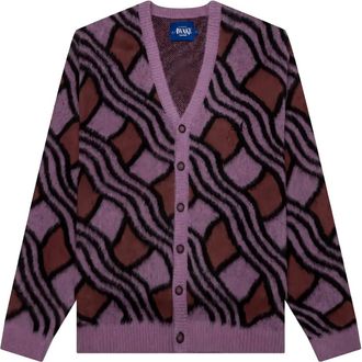 Awake NY Cardigan con effetto jacquard - Rosa