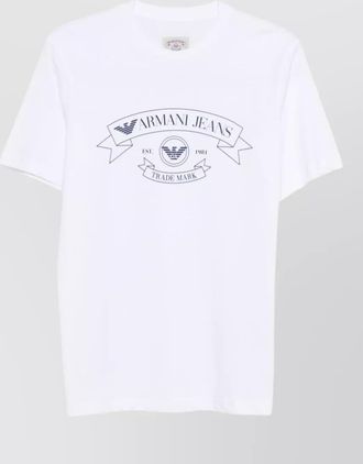 Emporio Armani printed cotton crew-neck t-shirt