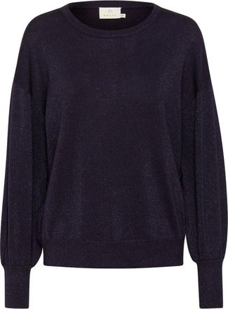 Kaffe KAregina Maglia Girocollo - - Knitwear - Donna - Viola - M