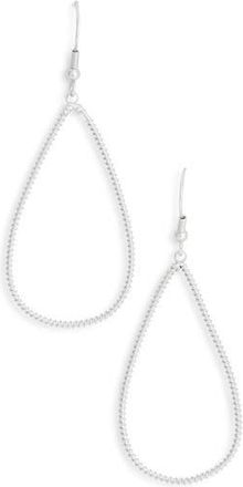 Karine Sultan Wrapped Open Teardrop Earrings in Silver at Nordstrom Rack