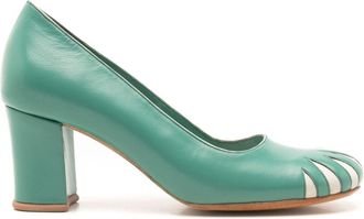 Sarah Chofakian 55mm Andy Warhol leather pumps - women - Calf Leather - 40 - Green