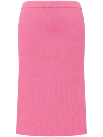 Philosophy di Lorenzo Serafini Gonna a matita in maglia - Rosa