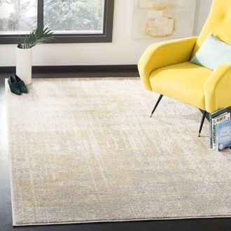 Safavieh Alfombra moderno de polipropileno beige/oro, 122 x 183 cm